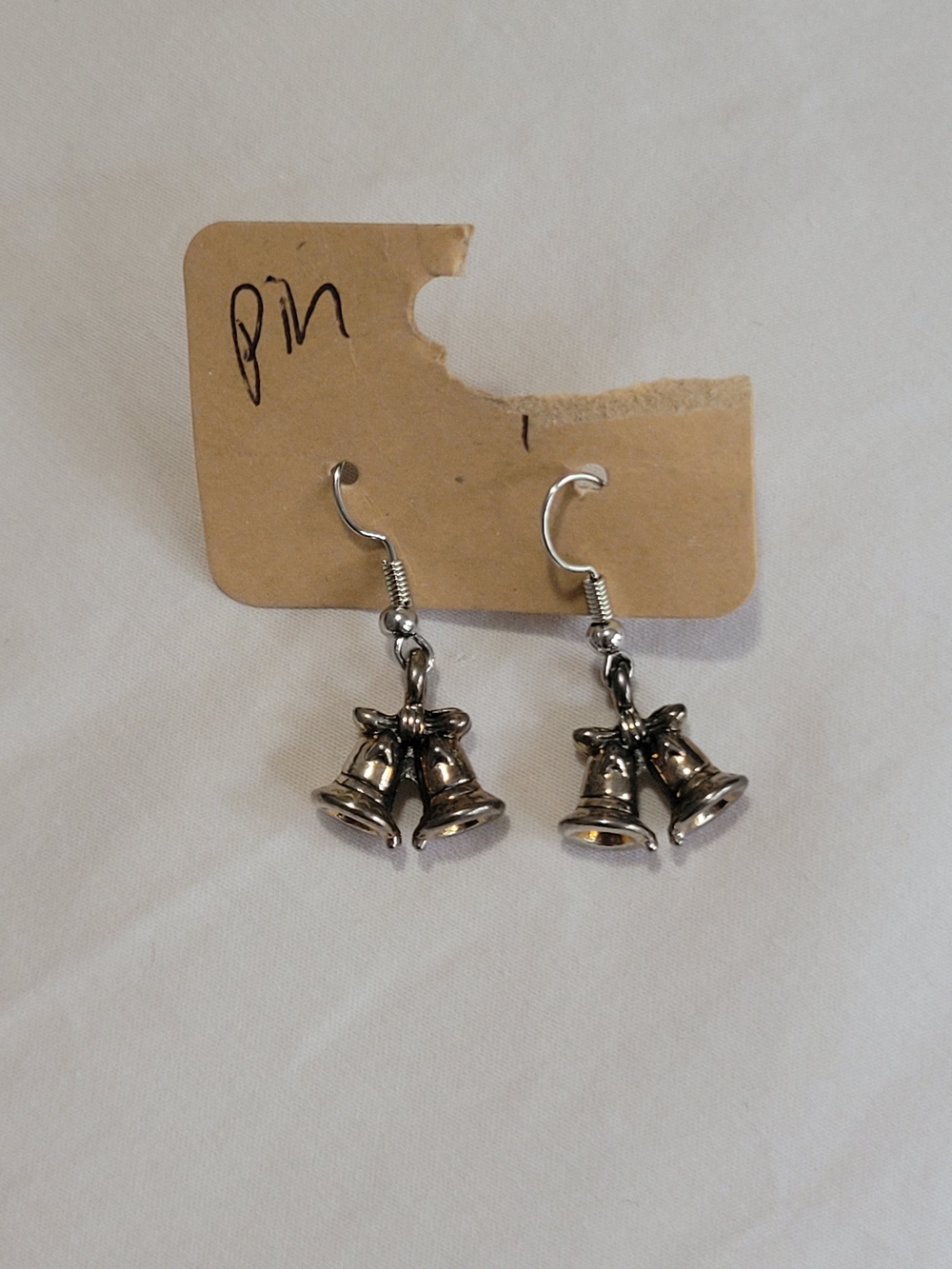 Silver Bell Dangle Earrings